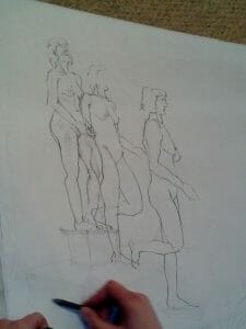 mouvement fusain dessin artgraphe