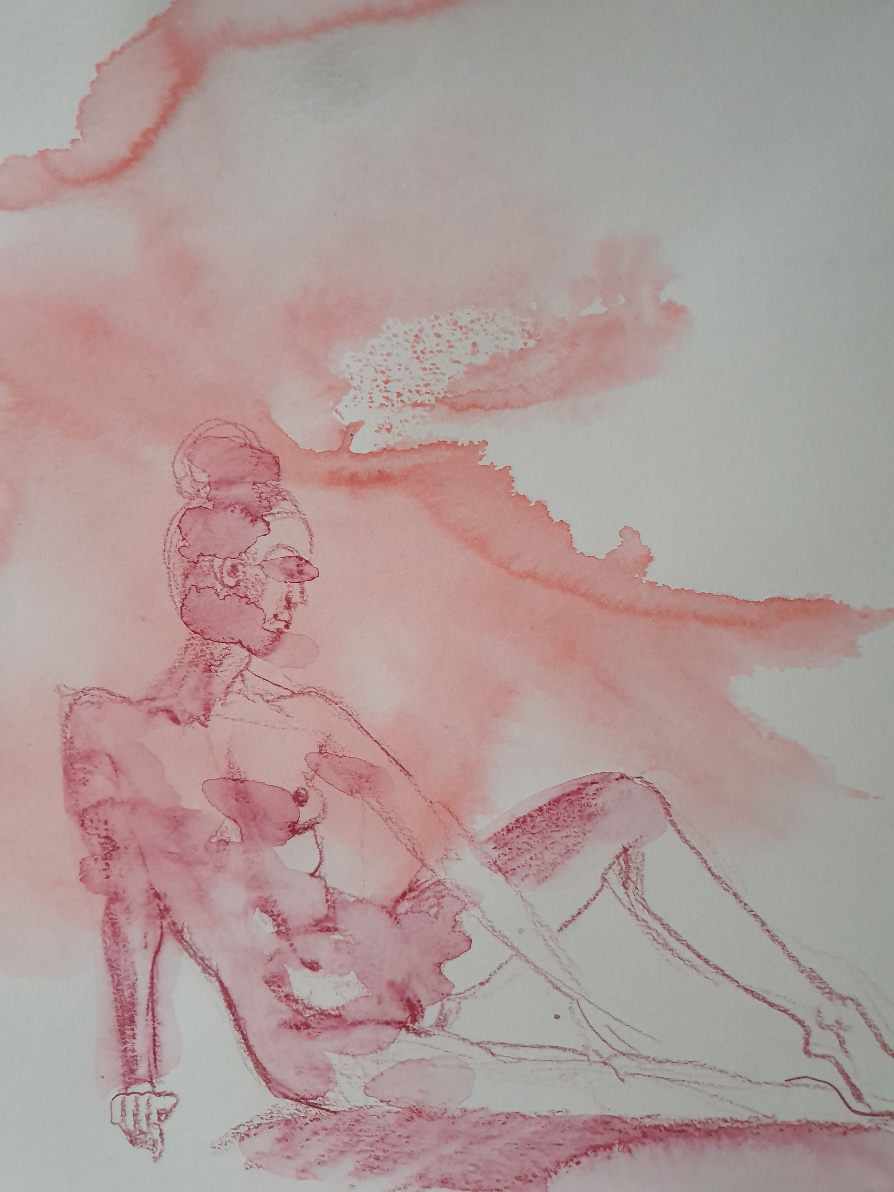  aquarelle rose papier dessin
  cours de dessin 