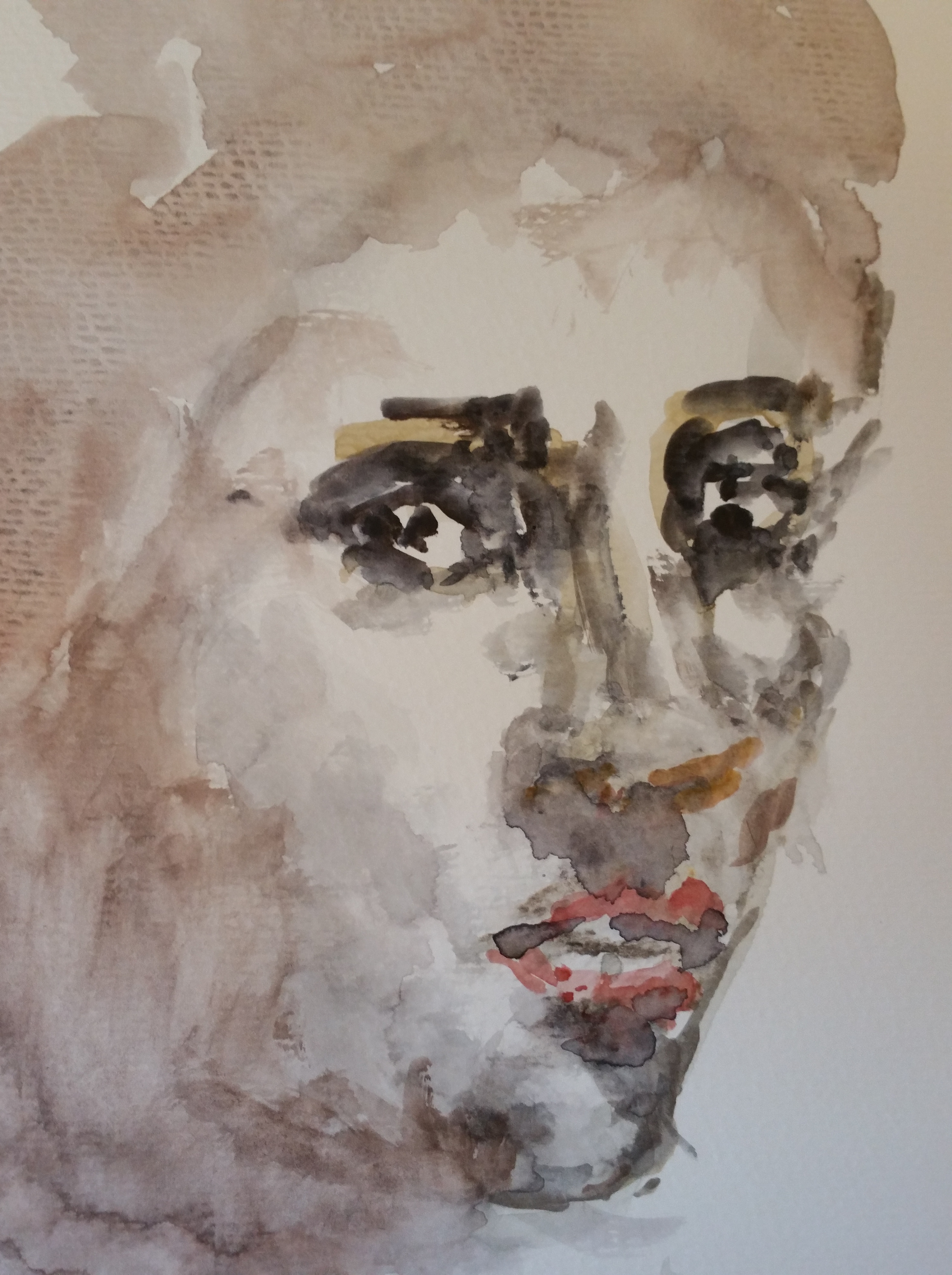  Portrait femme trois quarts face aquarelle  cours de dessin 