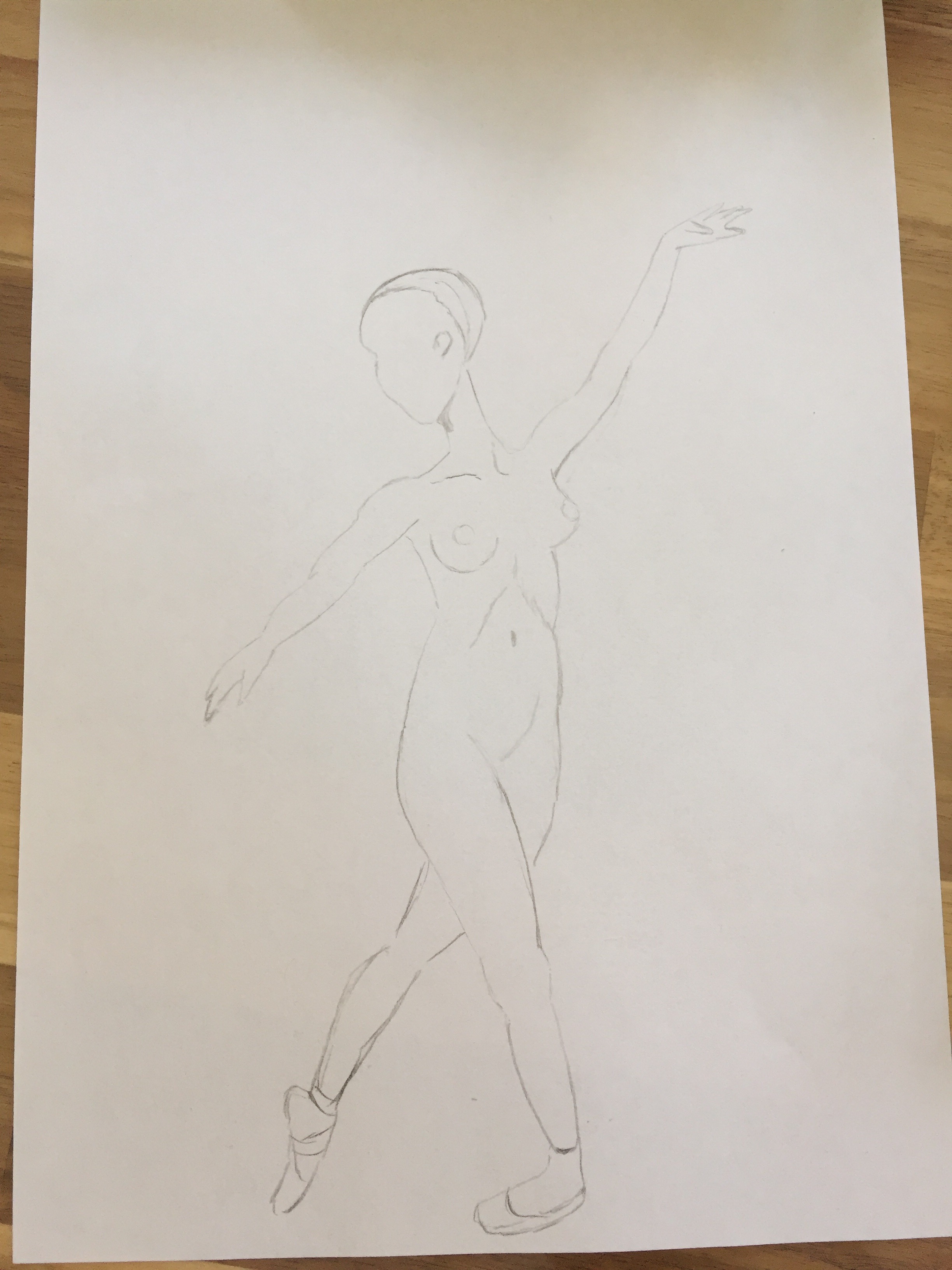  Esquisse rapide danseuse  cours de dessin 